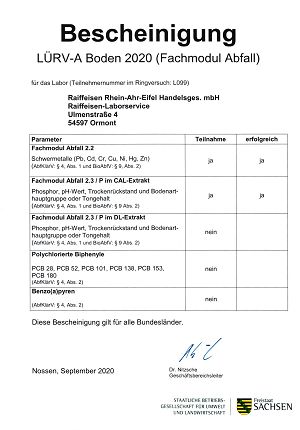 Screenshot Zertifikat