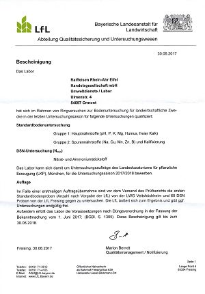 Screenshot Zertifikat