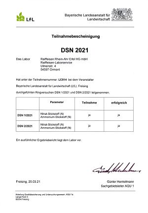 Screenshot Zertifikat