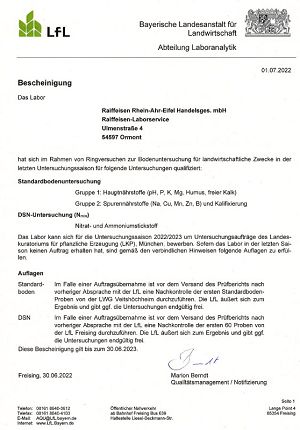 Screenshot Zertifikat