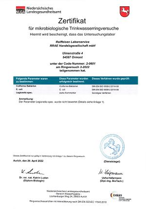 Screenshot Zertifikat