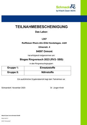 Screenshot Zertifikat