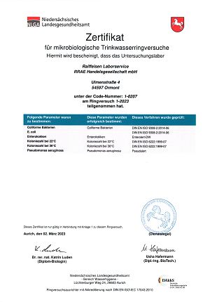 Screenshot Zertifikat